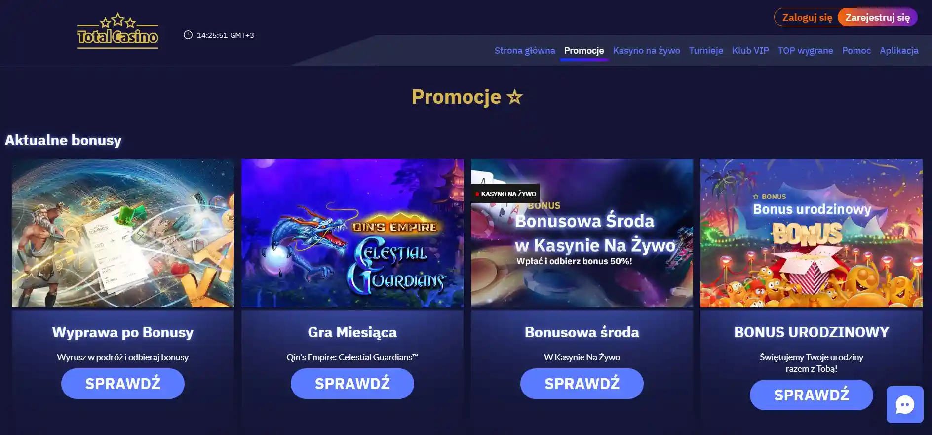 Total Casino Bonus Pages
