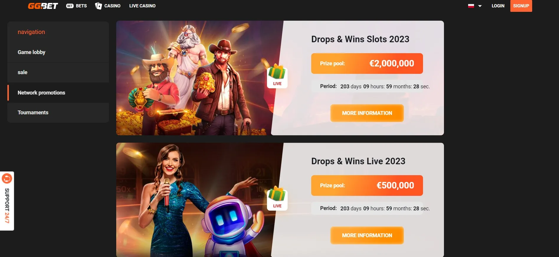 GGBet Casino Bonuses