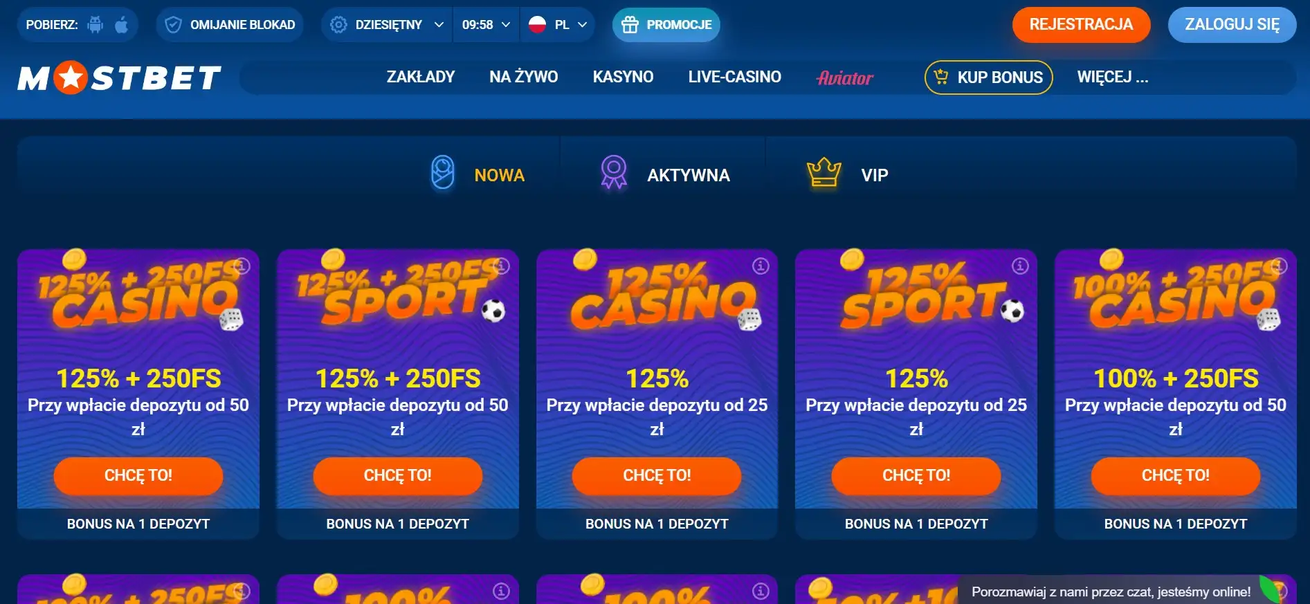 MostBet Casino Bonuses