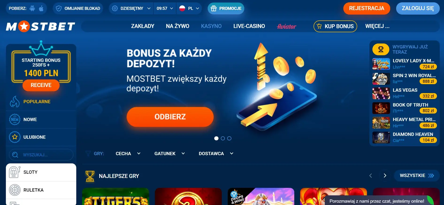 MostBet Online Casino