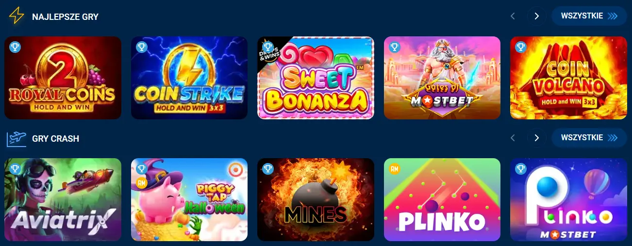 MostBet Games
