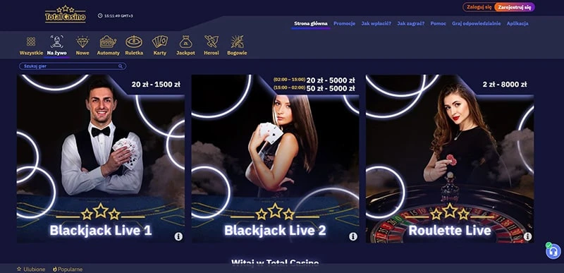 Total Casino live casino