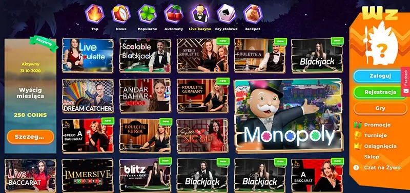 wazamba live casino