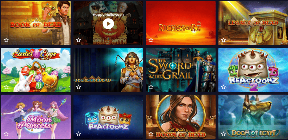 Visual overview of Winspirit casino interface and features