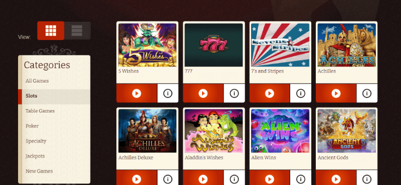 Visual guide highlighting key casino interface elements and navigation
