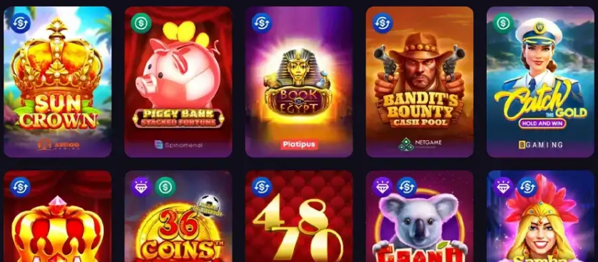 Spirit Casino Mobile App Interface